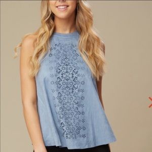 Altar’d State Laser Cut Suede Tank